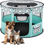 Parque dobrável para cães pequenos e gatos, portátil, uso interno ou exterior - PetDoctors - Loja Online