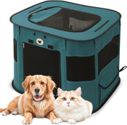 Parque dobrável para cães pequenos e gatos, portátil, uso interno ou exterior - PetDoctors - Loja Online