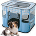 Parque dobrável para cães pequenos e gatos, portátil, uso interno ou exterior - PetDoctors - Loja Online
