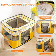 Parque dobrável para cães pequenos e gatos, portátil, uso interno ou exterior - PetDoctors - Loja Online