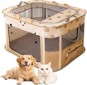 Parque dobrável para cães pequenos e gatos, portátil, uso interno ou exterior - PetDoctors - Loja Online
