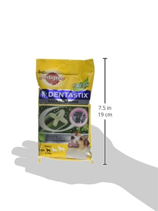 PEDIGREE Dentastix Fresh - Para Cães Pequenos - Higiene Oral e contra o Mau Hálito - Caixa com 10 pacotes x 110 gr cada - Total: 1100 gr (70 barrinhas) - PetDoctors - Loja Online