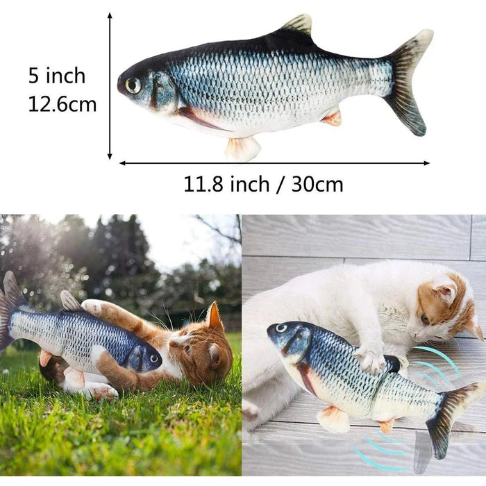 PEIXE Brinquedo Interativo para Cães ou Gatos (Carregamento USB) - PetDoctors - Loja Online