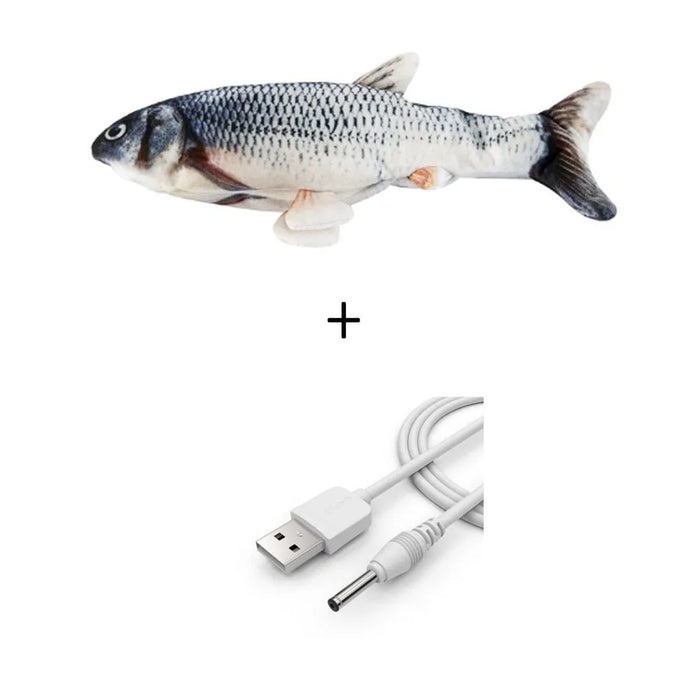 PEIXE Brinquedo Interativo para Cães ou Gatos (Carregamento USB) - PetDoctors - Loja Online