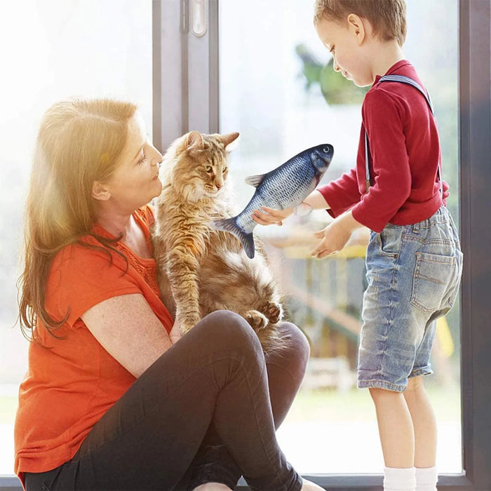 PEIXE Brinquedo Interativo para Cães ou Gatos (Carregamento USB) - PetDoctors - Loja Online