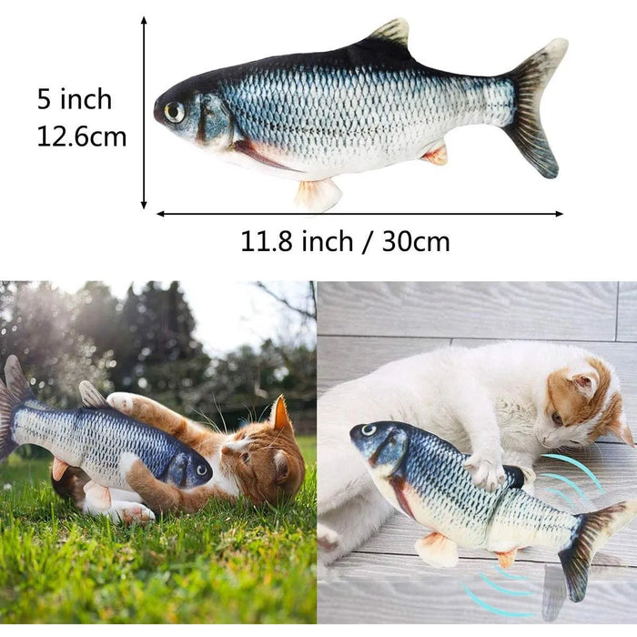 PEIXE Brinquedo Interativo para Cães ou Gatos (Carregamento USB) - PetDoctors - Loja Online