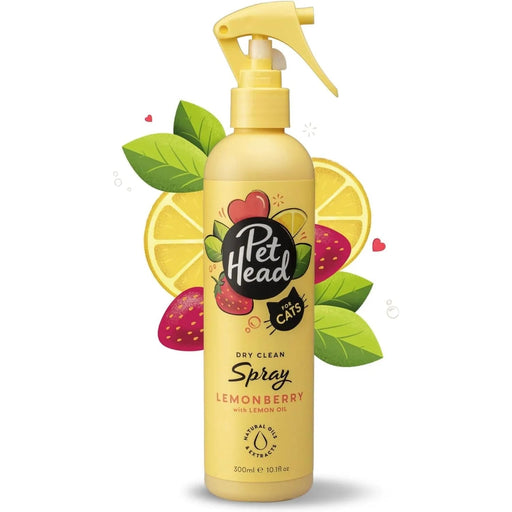 PET HEAD Felin Good Spray de higiene para gatos 300 ml, aroma de fruto. Shampoo que não requer lavagem e secagem rápida. Hipoalergénico com ingredientes naturais. Fórmula suave para gatos e gatinhos - PetDoctors - Loja Online