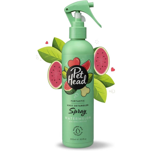 PET HEAD Furtastic Spray de higiene para cães de pelo longo e encaracolado 300 ml, aroma de melancia. Shampoo seco desembaraçante com ingredientes naturais e veganos. Fórmula suave para cães - PetDoctors - Loja Online
