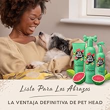 PET HEAD Furtastic Spray de higiene para cães de pelo longo e encaracolado 300 ml, aroma de melancia. Shampoo seco desembaraçante com ingredientes naturais e veganos. Fórmula suave para cães - PetDoctors - Loja Online