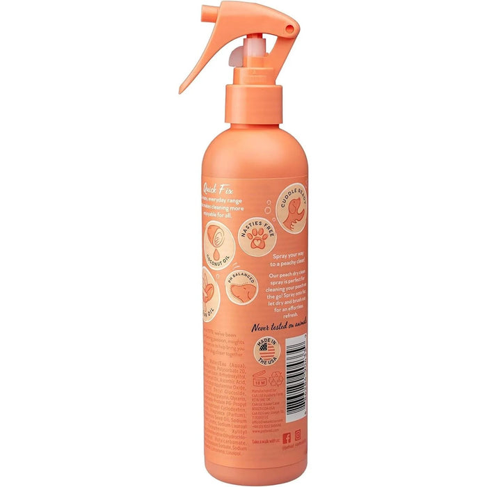 PET HEAD Quick Fix Spray de higiene para cães 300 ml - aroma de pêssego. Nutre e suaviza o pêlo. Champô seco hipoalergénico com ingredientes naturais. Fórmula suave para cães e cachorros - PetDoctors - Loja Online