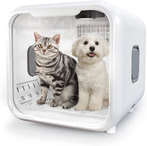 PETJC Secador Automático Para Gatos e Cães Pequenos, Secagem a 360°, 71 Litros de Capacidade, Controle Inteligente de Temperatura - PetDoctors - Loja Online
