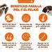 PETSUPLUS Pele e Pelo - Suplemento Alimentar com Óleo de Salmão para Cães e Ômega 3 para Cães - Comichão, Pele Seca, Irritação, Queda de Pelo e Irritabilidade - PetDoctors - Loja Online
