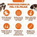 PETSUPLUS Pele e Pelo - Suplemento Alimentar com Óleo de Salmão para Cães e Ômega 3 para Cães - Comichão, Pele Seca, Irritação, Queda de Pelo e Irritabilidade - PetDoctors - Loja Online