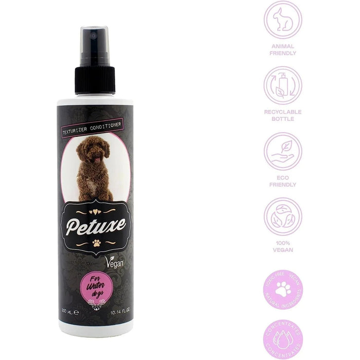 Petuxe Condicionador Vegan para cães de água - Brilho, textura e fixação de caracóis (300 ml) - PetDoctors - Loja Online