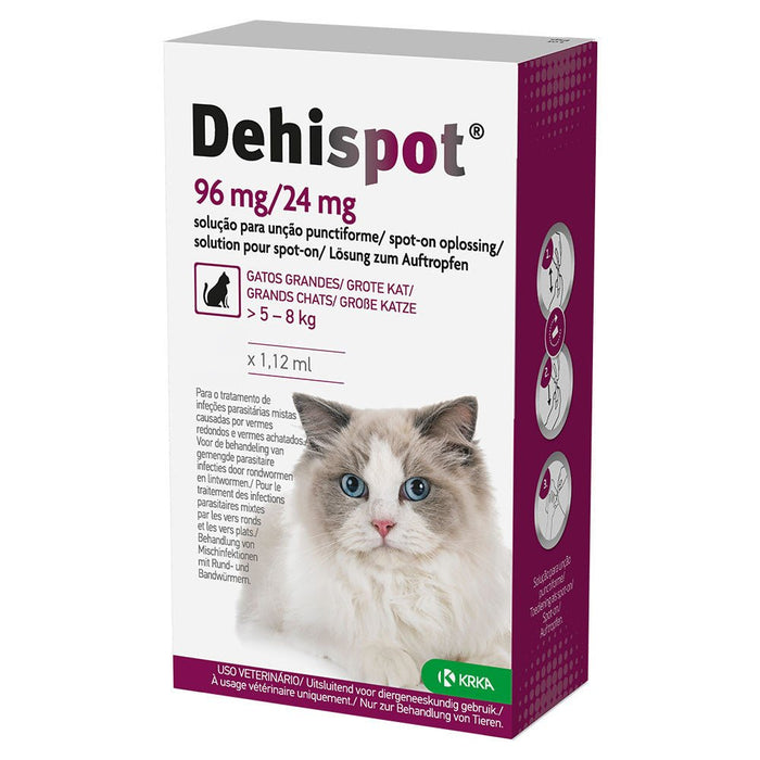 Pipeta Dehispot - Desparasitação parasitas INTERNOS para gatinho e gato (Desparasitação interna gato) - PetDoctors - Loja Online