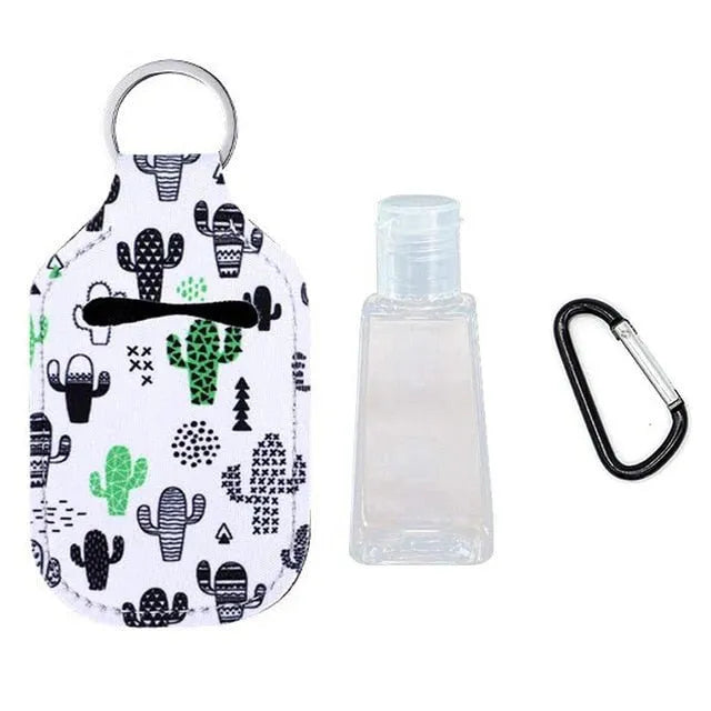 Porta-chaves com garrafinha de plástico de 30ml para Gel de Desinfeção de Mãos - PetDoctors - Loja Online