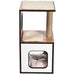 Poste/torre "árvore" de madeira com um ou dois postes arranhadores e toca para gatos, 61x38,1x73,7 cm - PetDoctors - Loja Online