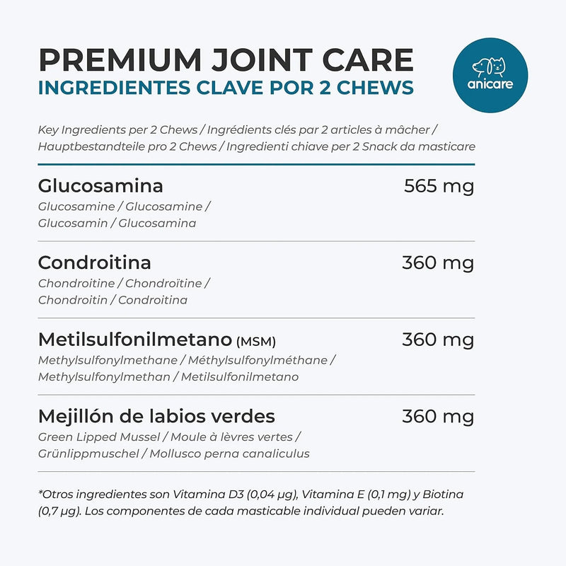 Premium Joint Care: Snacks / Biscoitos para Cães / Para as articulações - com glucosamina, condroitina, MSM e mexilhão da Nova Zelândia - PetDoctors - Loja Online