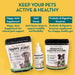 Probióticos, prebióticos e enzimas digestivas para cães | 100% natural 140 gramas para acalmar o estômago - melhora a digestão e a imunidade - PetDoctors - Loja Online