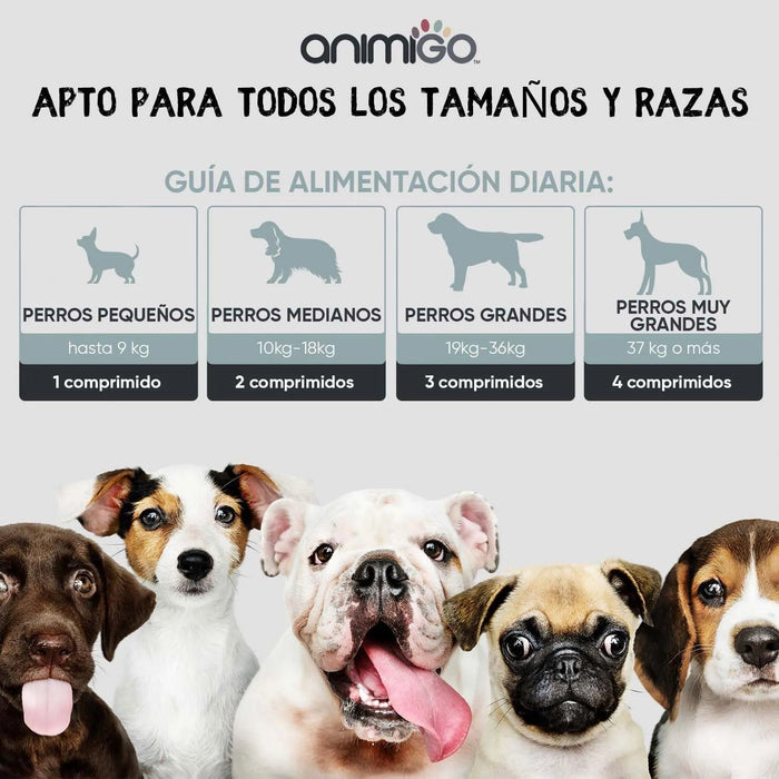 Probióticos, prebióticos e enzimas digestivas para cães 120 comprimidos sabor a frango, - ajuda a digestão e o sistema imunitário - PetDoctors - Loja Online