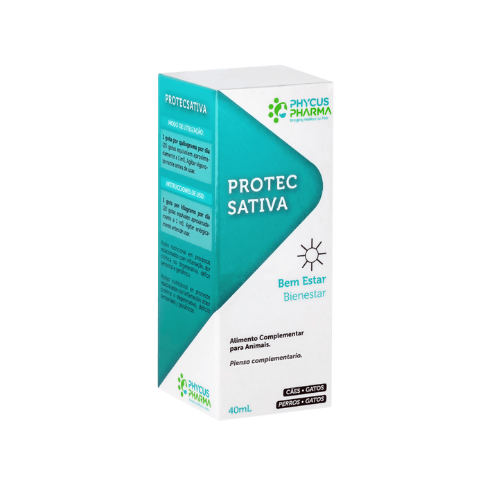 Protecsativa 40mL - Cannabis Sativa L. (óleo cânhamo) - PetDoctors - Loja Online
