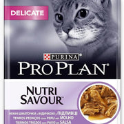Purina Pro Plan Comida húmida para gato adulto com digestão sensível pacote sortido, 4 embalagens de 10 saquetas de 85 g = 40 Saquetas = 3,4 Quilos - PetDoctors - Loja Online