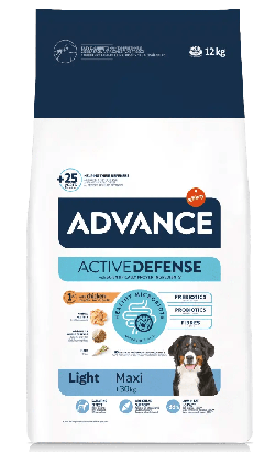 Ração para Cão Advance Dog Maxi Light Chicken & Rice | 12 kg - PetDoctors - Loja Online