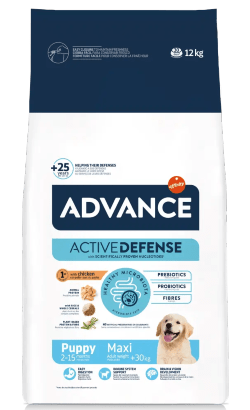 Ração para Cão Advance Dog Maxi Puppy Chicken & Rice | 3 kg | 12 kg - PetDoctors - Loja Online