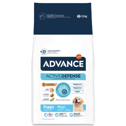 Ração para Cão Advance Dog Maxi Puppy Chicken & Rice | 3 kg | 12 kg - PetDoctors - Loja Online