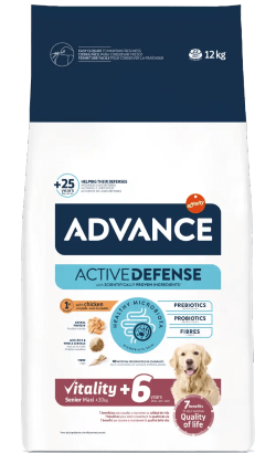 Ração para Cão Advance Dog Maxi Senior +6 Chicken & Rice | 12 kg - PetDoctors - Loja Online