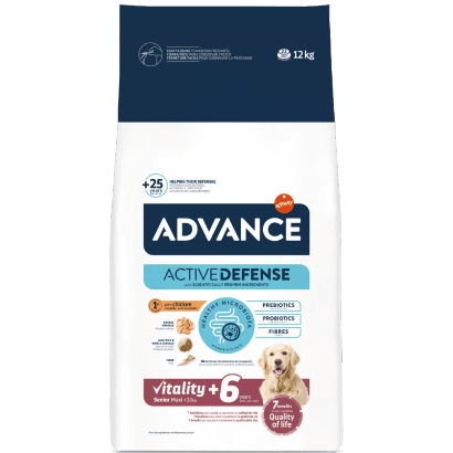 Ração para Cão Advance Dog Maxi Senior +6 Chicken & Rice | 12 kg - PetDoctors - Loja Online