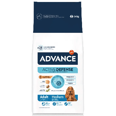 Ração para Cão Advance Dog Medium Adult Chicken & Rice | 3 kg | 14 kg - PetDoctors - Loja Online