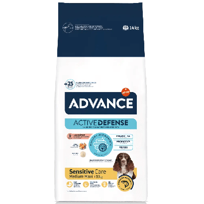 Ração para Cão Advance Dog Medium & Maxi Adult Sensitive Salmon & Rice | 3 kg | 12 kg - PetDoctors - Loja Online