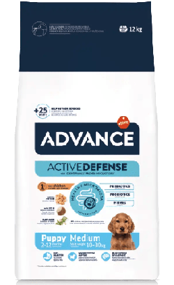 Ração para Cão Advance Dog Medium Puppy Chicken & Rice | 3 kg | 12 kg - PetDoctors - Loja Online