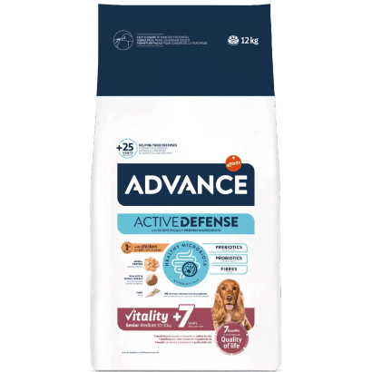Hundefutter Advance Dog Medium Senior +7 Huhn & Reis | 3 kg | 12 kg -  PetDoctors - Online-Shop — PetDoctors