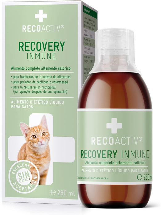 RECOACTIV Recovery Imune para gatos, 1 x 280 ml, alimento dietético completo de alto conteúdo calórico para desnutrição e convalescença e para aumento de peso - PetDoctors - Loja Online