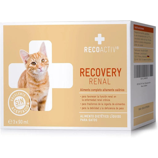 RECOACTIV Recovery renal para gatos, 1 x 280 ml, alimento dietético completo de alto teor calórico para disfunção renal e aumento das necessidades energéticas - PetDoctors - Loja Online