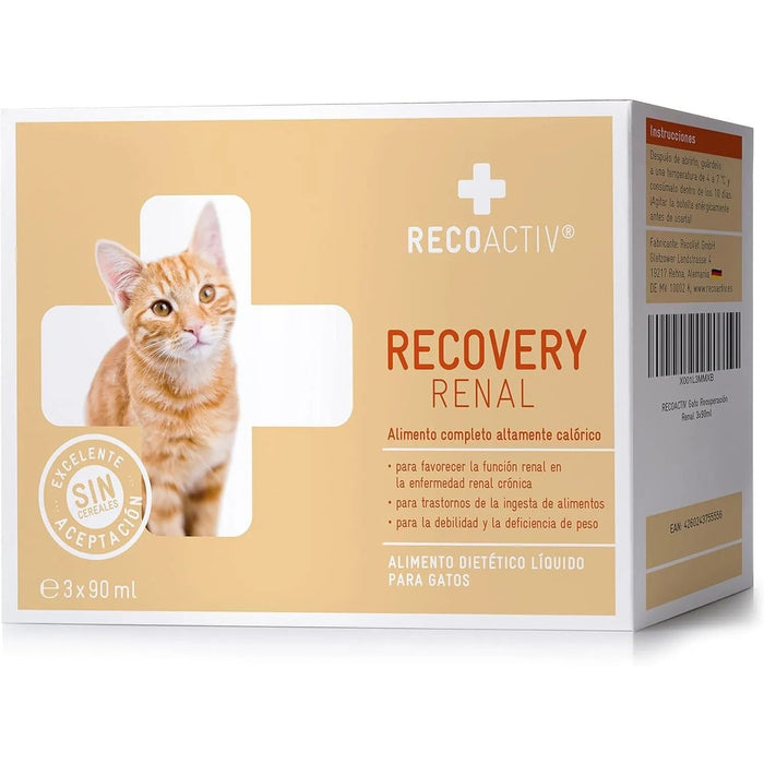 RECOACTIV Recovery renal para gatos, 1 x 280 ml, alimento dietético completo de alto teor calórico para disfunção renal e aumento das necessidades energéticas - PetDoctors - Loja Online
