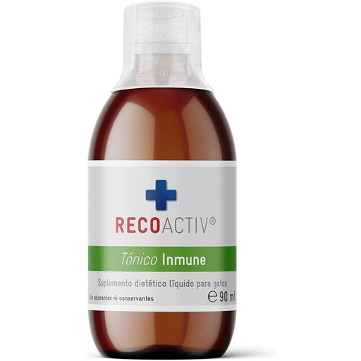 RECOACTIV Tónico imunitário para gatos, 3 x 90 ml, suplemento dietético para reforço imunitário e prevenção de sintomas de deficiência, um eficaz estimulador dietético do apetite - PetDoctors - Loja Online