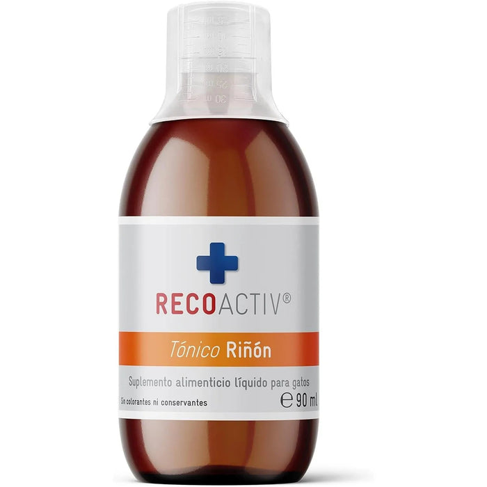 RECOACTIV Tónico renal para gatos, 3 x 90 ml, alimento complementar para convalescência em caso de sinais precoces de disfunção renal no gato, bem como para profilaxia - PetDoctors - Loja Online