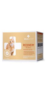 RECOACTIV Tónico renal para gatos, 3 x 90 ml, suplemento alimentar com aglutinante de fosfato para reduzir o conteúdo de fosfato na dieta em casos de insuficiência renal ou IRC - PetDoctors - Loja Online