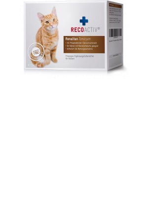 RECOACTIV Tónico renal para gatos, 3 x 90 ml, suplemento alimentar com aglutinante de fosfato para reduzir o conteúdo de fosfato na dieta em casos de insuficiência renal ou IRC - PetDoctors - Loja Online