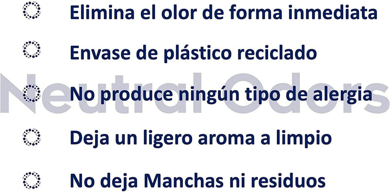 Removedor de odores de animais de estimação (pisos, tapetes, caixas de areia, etc.) - NEUTRAL ODORS - PetDoctors - Loja Online