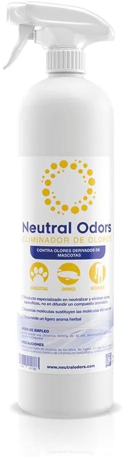Removedor de odores de animais de estimação (pisos, tapetes, caixas de areia, etc.) - NEUTRAL ODORS - PetDoctors - Loja Online
