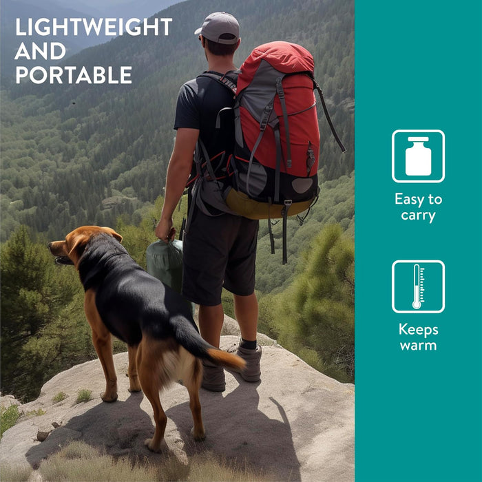 Saco de dormir para cães - redondo 100 cm, com saco de transporte, reversível e suporte de 10 °C a - 5 °C - PetDoctors - Loja Online