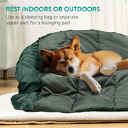 Saco de dormir para cães - redondo 100 cm, com saco de transporte, reversível e suporte de 10 °C a - 5 °C - PetDoctors - Loja Online
