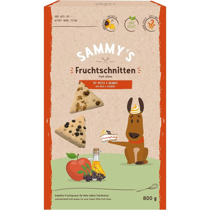 Sammy's Fruit Cortes | frutados, biscoitos aperitivos para cães, com maçãs e sabugueiro - PetDoctors - Loja Online