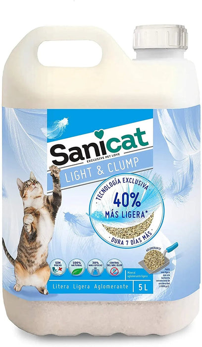 Sanicat Active - Areia para Liteiras de Gato, Ultra Aglomerante, Aroma de Flôr de Lótus, 6L - PetDoctors - Loja Online