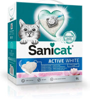 Sanicat Active - Areia para Liteiras de Gato, Ultra Aglomerante, Aroma de Flôr de Lótus, 6L - PetDoctors - Loja Online