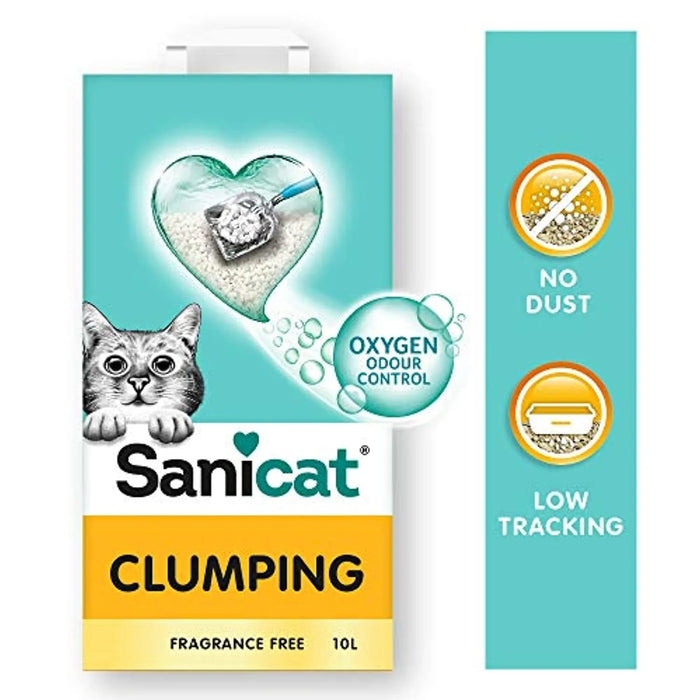 SANICAT - Areia Aglomerante para Liteiras de Gato com Arôma ou Sem Arôma 10L - PetDoctors - Loja Online